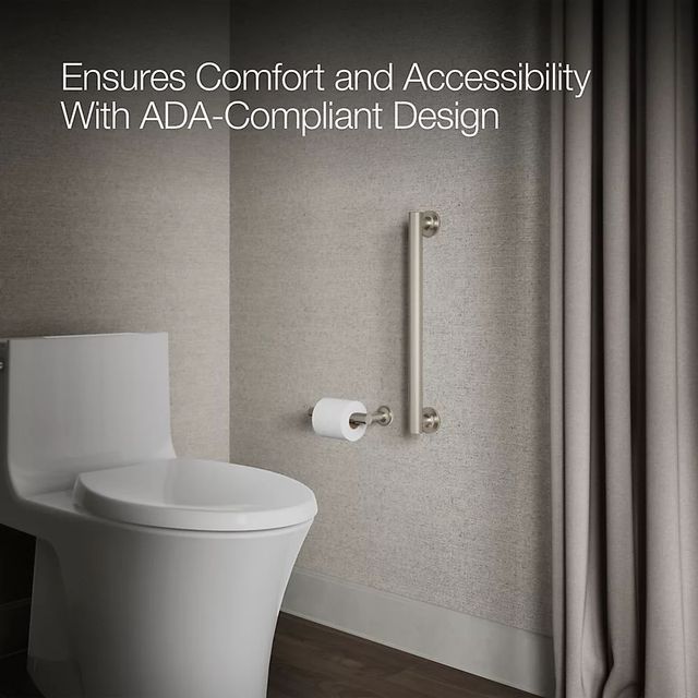 KOHLER® Purist® Brushed Stainless 18" Grab Bar-3