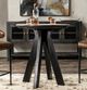 Classic Home Rodrigo Black Round Counter Table-1