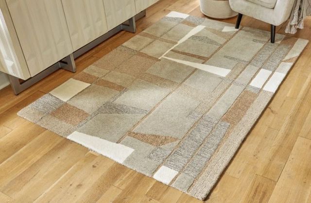 Signature Design by Ashley® Abbotton Caramel/Gray/Taupe 5'x7' Area Rug-3