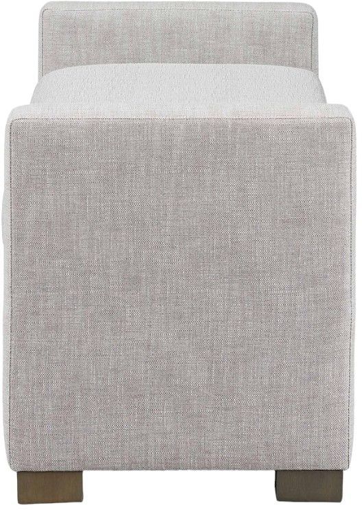 Bassett® Furniture Belmont Light Gray Bench-2