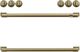 Café™ Brushed Brass Front Control Induction Knobs and Handle Kit-1