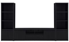 Coaster® Winfield 3-Piece Black 78" Entertainment Center