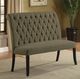 Furniture of America® Mashall Antique Black/Gray Loveseat Bench-1