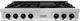 ZLINE Autograph Edition 48" Stainless Steel Gas Rangetop with 8 Burners, Porcelain Cooktop and Matte Black Accents -0