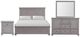 New Classic® Home Furnishings Jamestown 4-Piece Gray California King Panel Bedroom Set-0