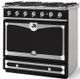 La Cornue CornuFé 90 AlberTine 36" Matte Black Pro Style Dual Fuel Range-1