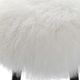Uttermost®  Wooly White Accent Stool-4