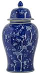 A & B Home Blue Jar-1