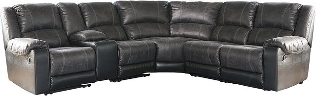 Signature Design by Ashley® Nantahala 6-Piece Slate Reclining Sectional-0
