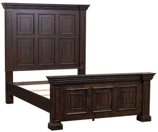 Liberty Furniture Big Valley 5-Piece Brownstone Queen Panel Bedroom Set-2