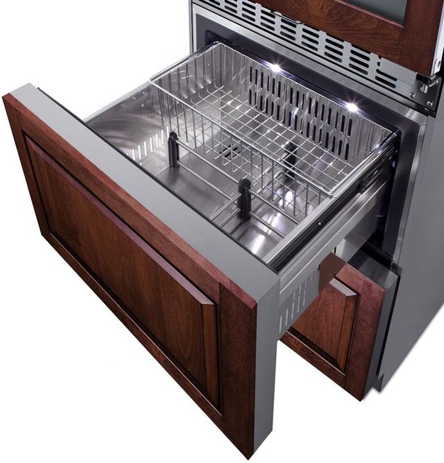 Summit® 24" Panel Ready Wine Cooler and Freezer Drawers-6