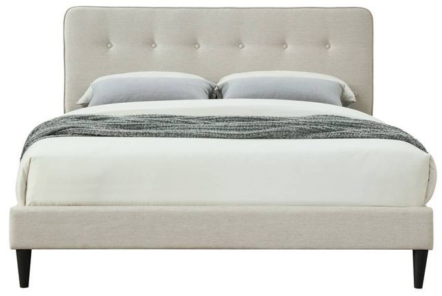 Bernards Amelia Beige Upholstered Full Panel Bed-1