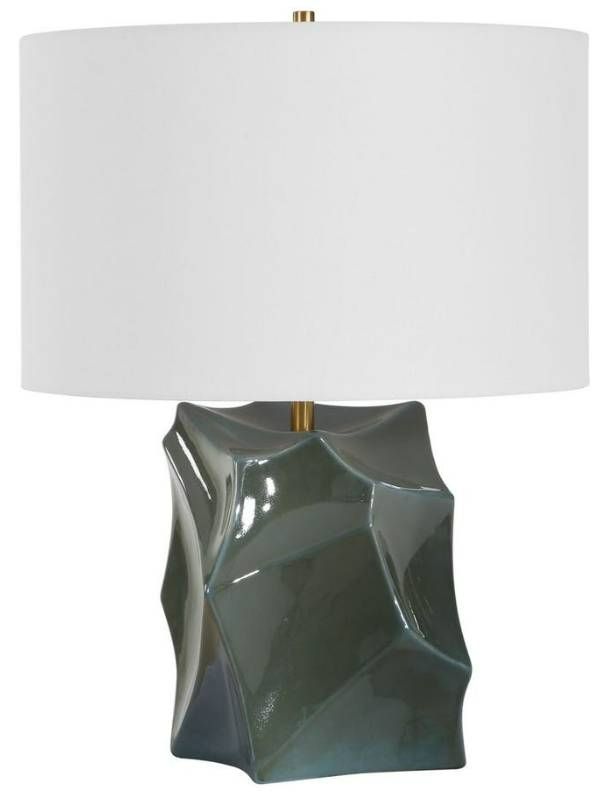 Uttermost® Prisma Dark Teal/Smoky Bronze Table Lamp-2