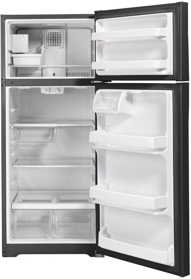 GE® 28" 17.5 Cu. Ft. Black Top Freezer Refrigerator-2