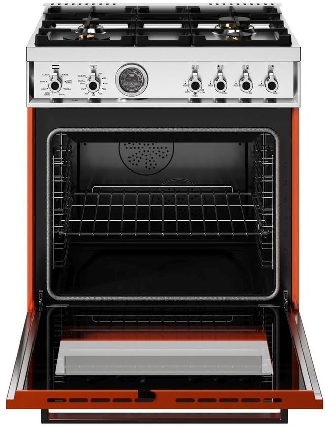 Bertazzoni Professional Series 30" Arancio Pro Style Dual Fuel Range-1