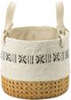 A & B Home 2-Piece Cream/Natural Basket Planters-2