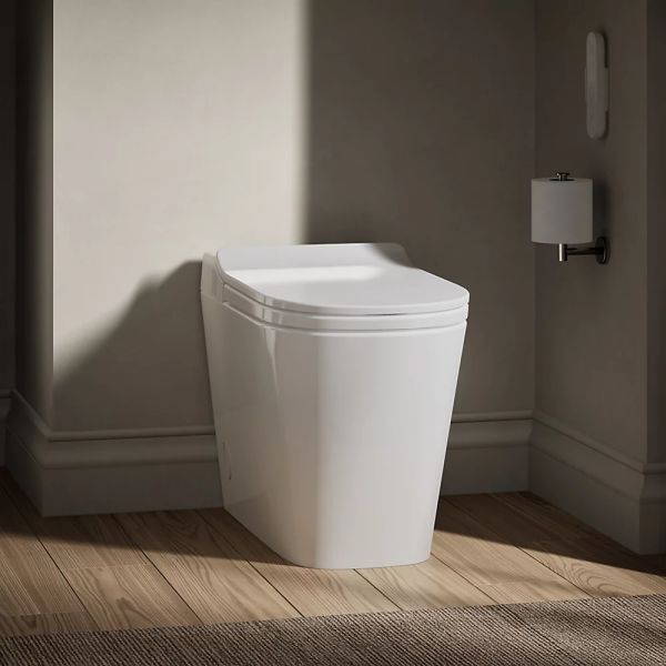 KOHLER® Leap™ White 1-Piece Elongated Smart Toilet, Dual-Flush-2