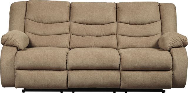 Signature Design by Ashley® Tulen Mocha Reclining Sofa-0