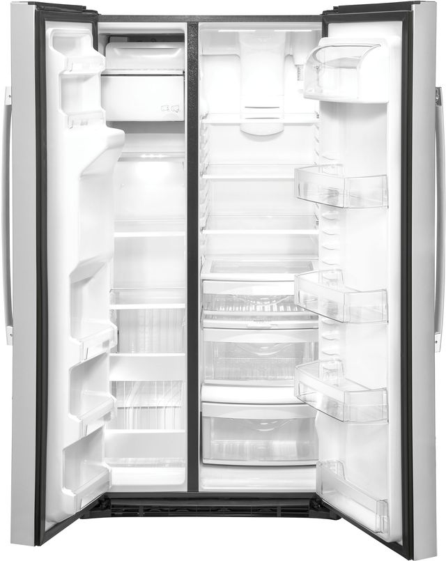 GE® 25.1 Cu. Ft. Stainless Steel Side-By-Side Refrigerator-1