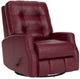 Flexsteel® Customizable Devon 34" Leather Manual Swivel Gliding Recliner-1