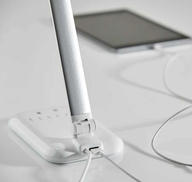 Adesso® Lennox Glossy White LED Desk Lamp-3