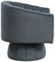 Homelegance® Bristol Dark Gray Swivel Chair-3