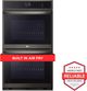 LG 30” PrintProof® Black Stainless Steel Built In Double Electric Wall Oven-1