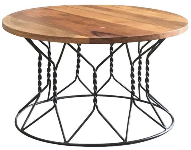 Jaipur Furniture Ravi Brown Round Coffee Table-0
