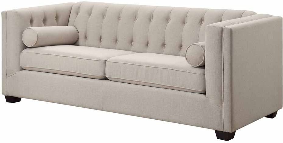 Coaster Cairns Oatmeal Sofa Homelife Furniture Mattress Tracy CA