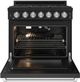 Thor Kitchen® Gordon Ramsay 36" Black/Stainless Steel Freestanding Pro Style Gas Range with Precision Knob-1