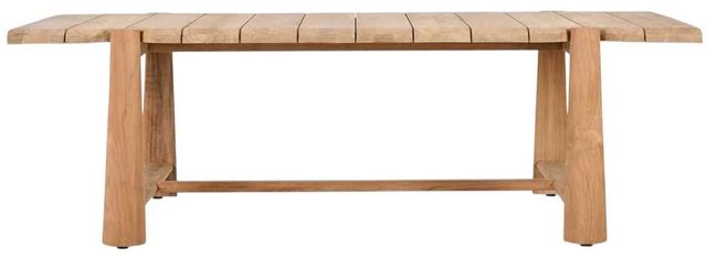 Classic Home Aston Natural Wooden Outdoor Dining Table-1