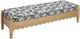 TOV Furniture Thelma Cream/Natural Leopard Jacquard Bench-4