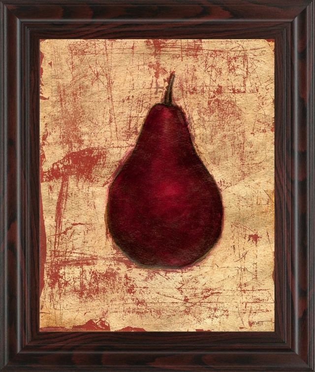 Classy Living Norman Wyatt, Jr. Crimson Pear 26"W Wall Art-0