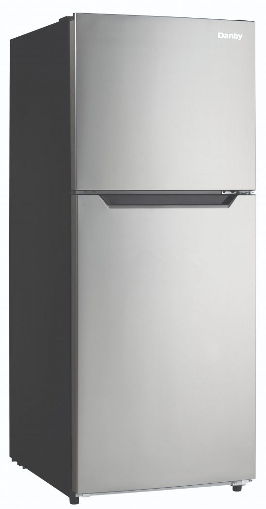 Danby® 10.1 Cu. Ft. Stainless Look Apartment Size Top Freezer Refrigerator-2