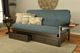 Kodiak Furniture Alamosa Linen Aqua/Graystone Full Storage Futon with Mattress-4