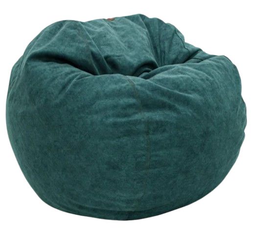 CordaRoy's® Green Sueded Denim Full Bean Bag-0