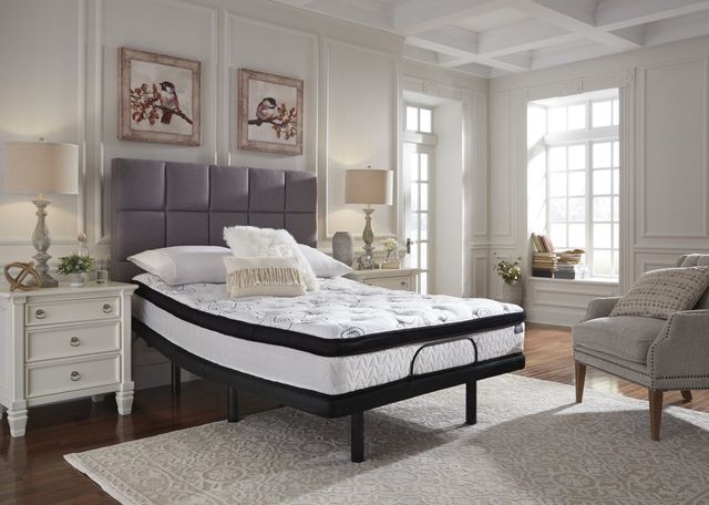 Sierra Sleep® by Ashley® Chime 2-Piece 12" Hybrid and Best Adjustable Base California King Mattress Set-3