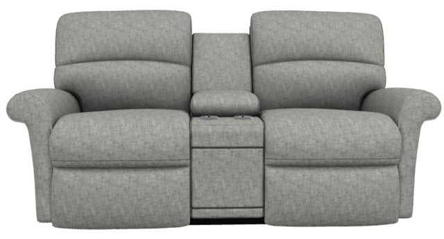 La-Z-Boy® Robin Charcoal Power Reclining Loveseat with Console, Headrest, and Lumbar-1