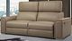 Via Furniture Forli Brown Condo Sofa with Adjustable Headrest-0