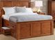 A-America® Mission Hill Bedroom Harvest Queen Captain Bed-0