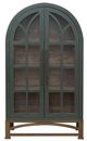 International Furniture Direct Obsidian Forest Green 2-Door Cabinet-1