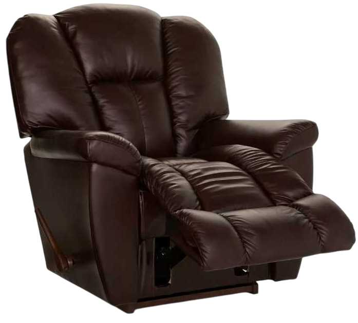 LASSY☆ La-Z-Boy® Maverick Walnut Leather Manual Rocking Recliner