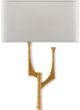 Currey & Company Bodnant Antique Gold Leaf/Off-White Left Wall Sconce-2