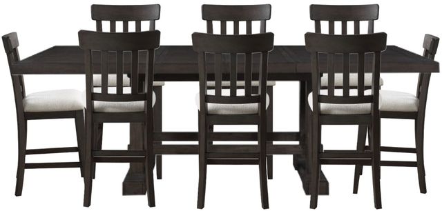 Steve Silver Co. Napa 9-Piece Beige/Dusky Cedar Dining Set-0