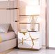 VIG Furniture Modrest Aspen Gold/White Nightstand-4