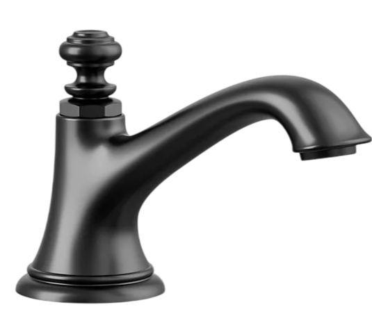KOHLER® Artifacts® with Bell Design Matte Black Bathroom Sink Faucet Spout with Bell Design-0