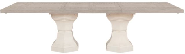 Homelegance® Lofton Light Gray Dining Table with White Base-2