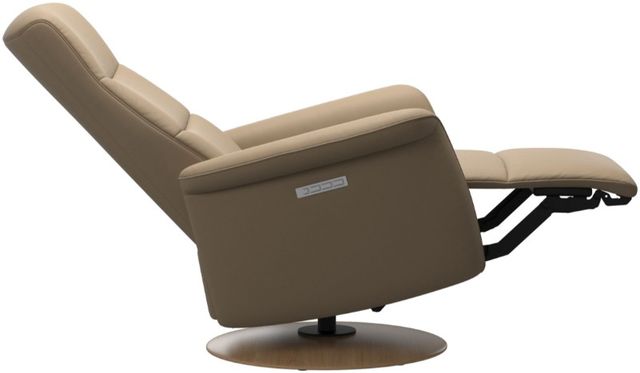 Stressless® by Ekornes® Customizable Mike Power Recliner with Moon Wood Base-3