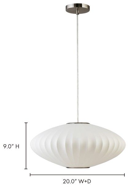 Moe's Home Collection Lys White Pendant Light-4