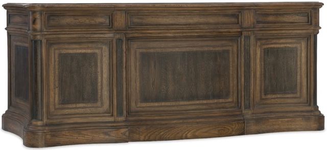 Hooker® Furniture Hill Country Anthracite Black/Saddle Brown Executive Desk-2